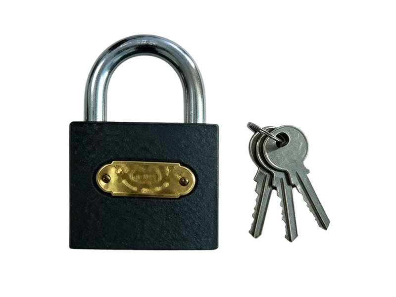 Globe Brand Grey Iron Padlock