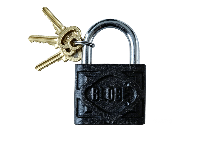 Globe Brand Pressing Iron Padlock